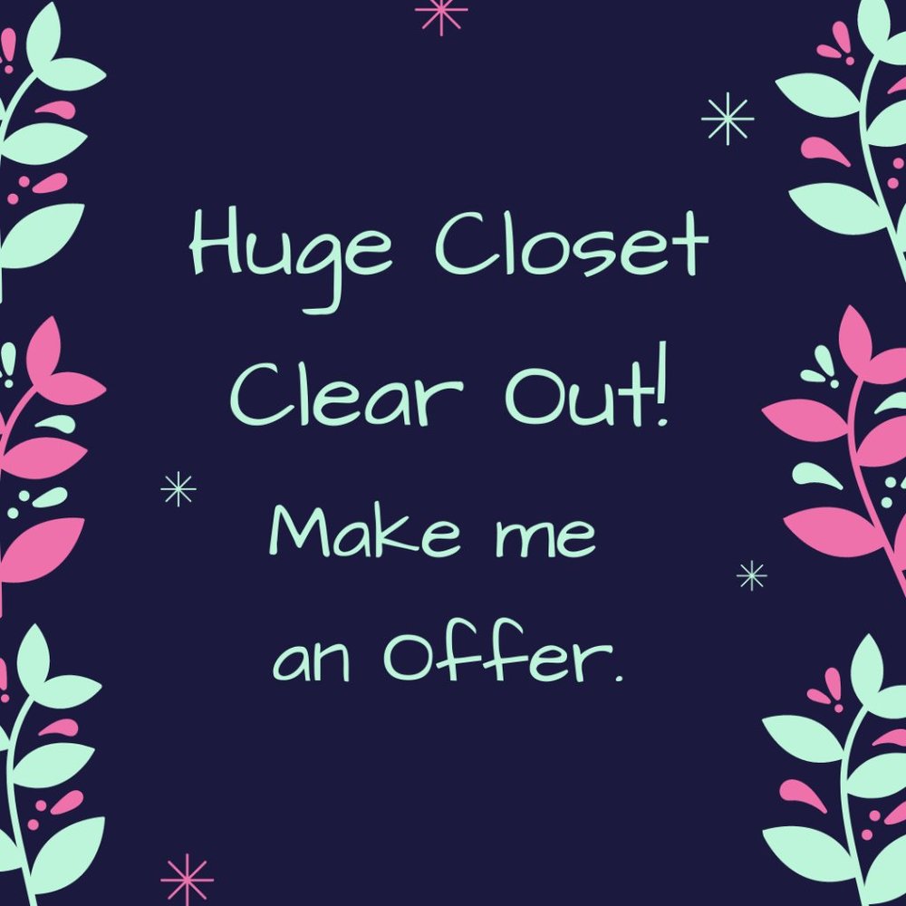 Closet Clean Out For Spring. Love Offers!